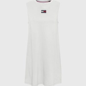 Abito Bianco Smanicato Tommy Jeans